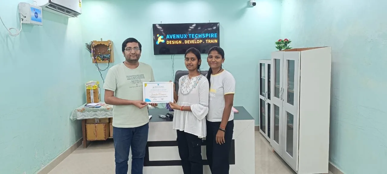 Students at the Avenux office in Upper Bazaar, Ranchi